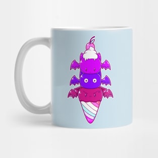 Cute Bat Ice Cream Summer Goth design Mug